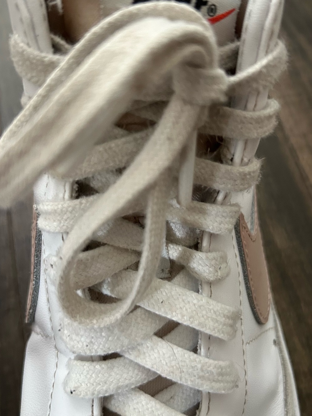 Nike Blazer Mid '77 Shoes Womens Size 10 White Pink Leather Sneakers CZ1055-118 - Picture 9 of 14